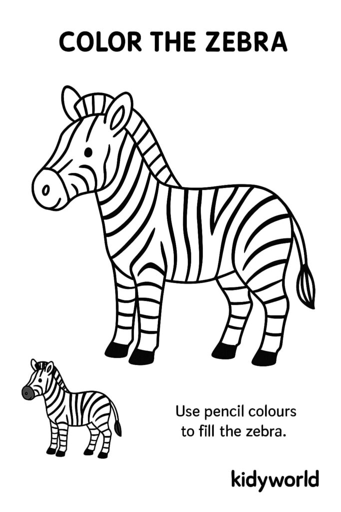 Zebra outline