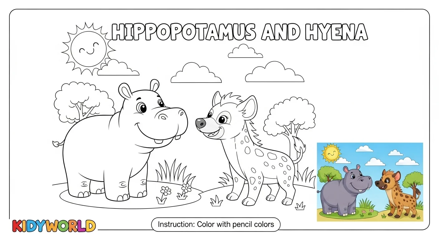 Hippopotamus & Hyena